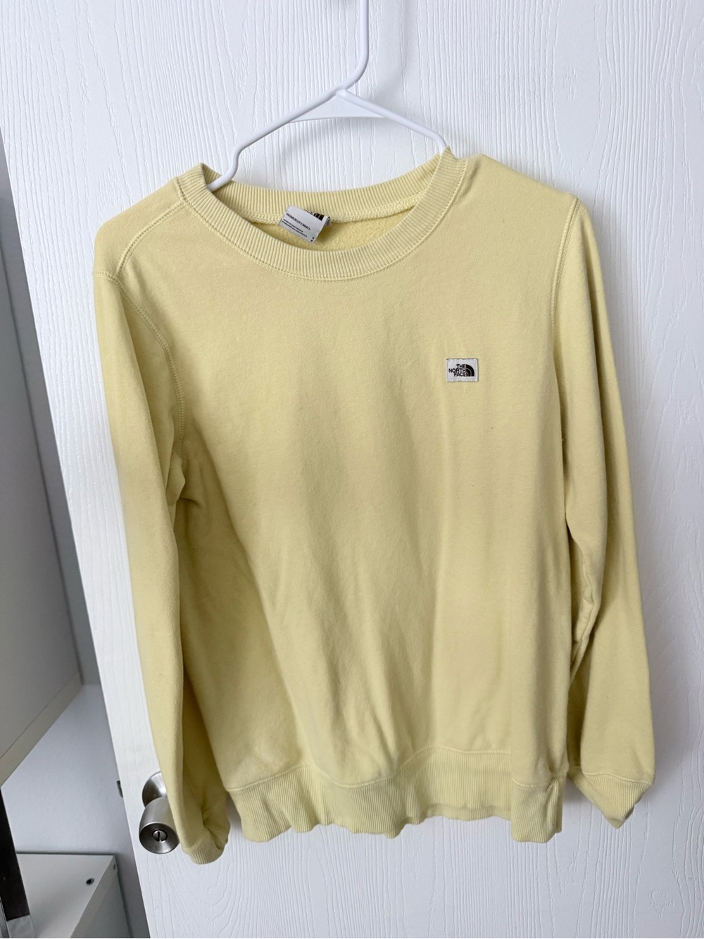 The North Face Women's Scoop Crew Sweatshirt in Soft Yellow